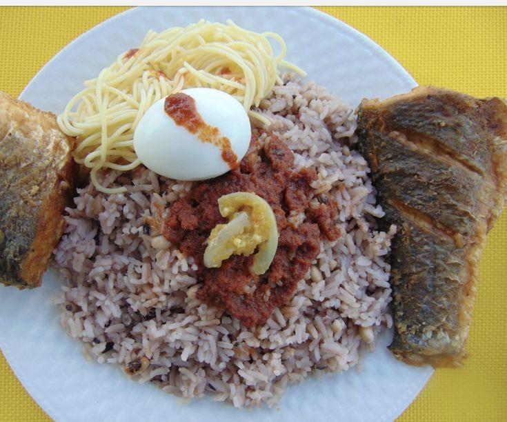Haricot avec poisson